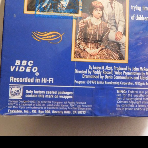 Little Women VHS Movie Box Set 1993 New in Sealed Box - Picture 4 of 5